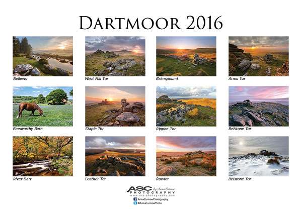 Click for larger image of my Dartmoor 2016 Calendar
