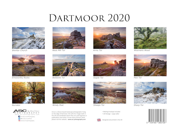 Click for larger image of my Dartmoor 2020 Calendar
